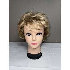 Tony Of Beverly Short Wavy Curly Blonde with Bangs Wig A2